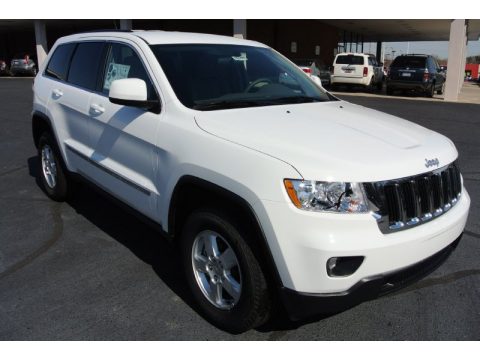 Bright White Jeep Grand Cherokee Laredo 4x4.  Click to enlarge.