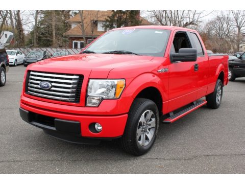 Race Red Ford F150 STX SuperCab.  Click to enlarge.
