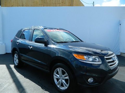 Twilight Black Hyundai Santa Fe Limited.  Click to enlarge.
