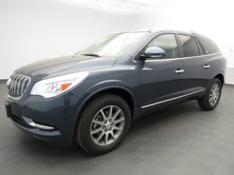 Atlantis Blue Metallic Buick Enclave Leather.  Click to enlarge.