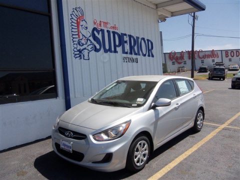 Ironman Silver Hyundai Accent GS 5 Door.  Click to enlarge.