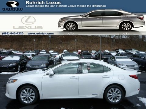 Starfire White Pearl Lexus ES 300h Hybrid.  Click to enlarge.