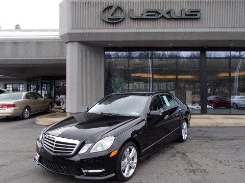 Black Mercedes-Benz E 350 4Matic Sedan.  Click to enlarge.