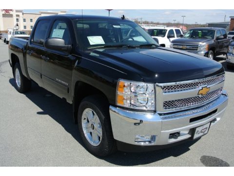 Black Chevrolet Silverado 1500 LT Crew Cab 4x4.  Click to enlarge.