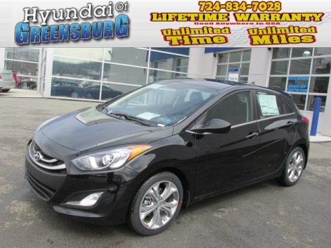 Black Noir Pearl Hyundai Elantra GT.  Click to enlarge.