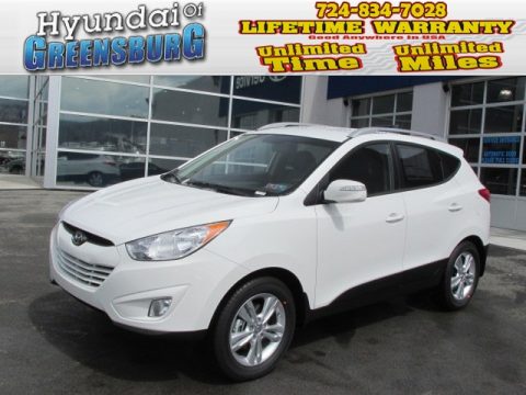 Cotton White Hyundai Tucson GLS.  Click to enlarge.