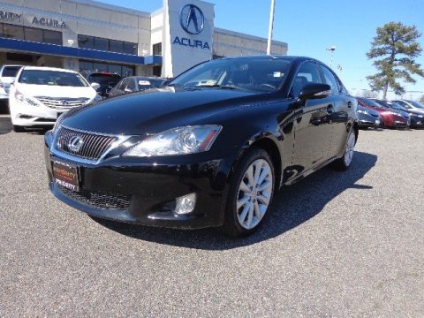 Obsidian Black Lexus IS 250 AWD.  Click to enlarge.