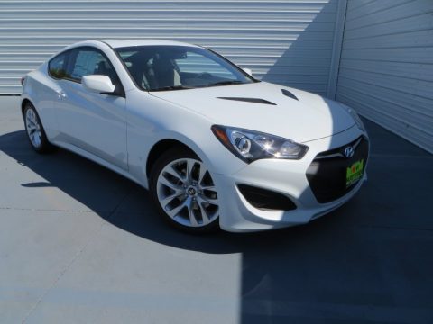 White Satin Pearl Hyundai Genesis Coupe 2.0T Premium.  Click to enlarge.