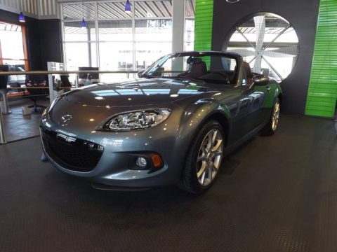 Dolphin Gray Mica Mazda MX-5 Miata Grand Touring Hard Top Roadster.  Click to enlarge.
