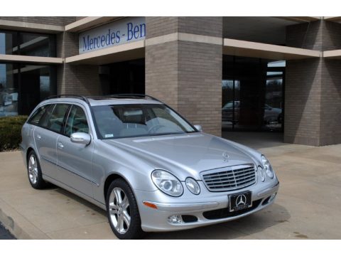 Brilliant Silver Metallic Mercedes-Benz E 500 4Matic Wagon.  Click to enlarge.