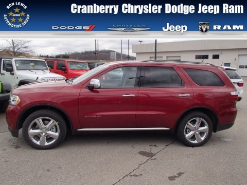 Deep Cherry Red Crystal Pearl Dodge Durango Citadel AWD.  Click to enlarge.
