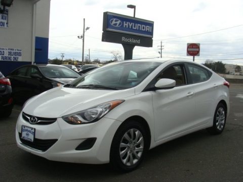 Pearl White Hyundai Elantra GLS. Click to enlarge. Pearl White Hyundai Elantra GLS. Click to enlarge.