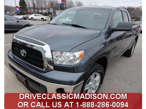 Slate Gray Metallic Toyota Tundra SR5 Double Cab 4x4.  Click to enlarge.