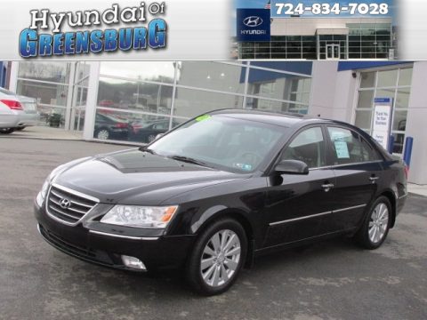 Ebony Black Hyundai Sonata Limited.  Click to enlarge.