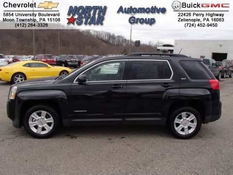 Carbon Black Metallic GMC Terrain SLT AWD.  Click to enlarge.