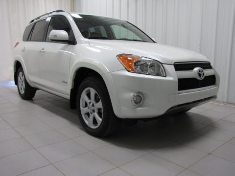 Super White Toyota RAV4 Limited 4WD.  Click to enlarge.