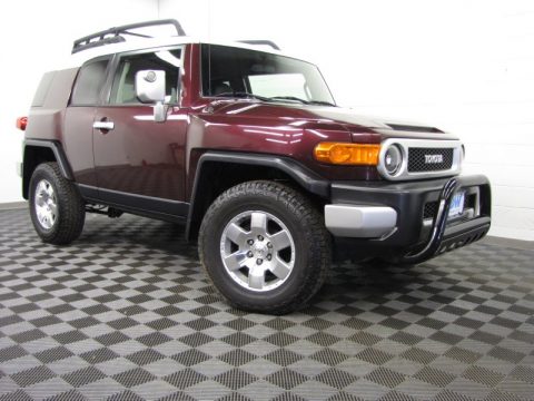 Black Cherry Pearl Toyota FJ Cruiser 4WD.  Click to enlarge.