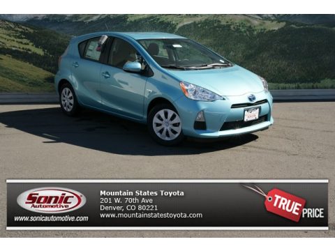 Summer Rain Metallic Toyota Prius c Hybrid Two.  Click to enlarge.