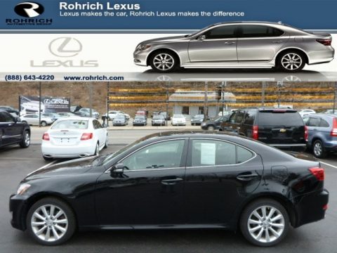 Obsidian Black Lexus IS 250 AWD.  Click to enlarge.