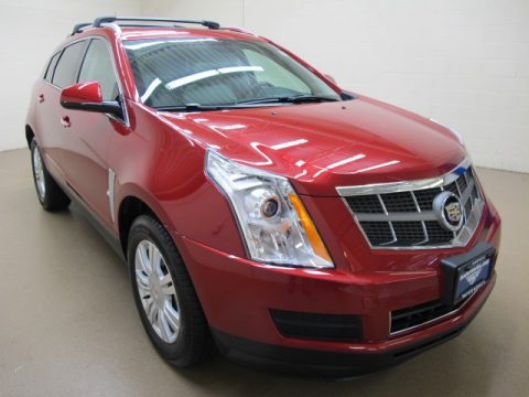 Crystal Red Tintcoat Cadillac SRX FWD.  Click to enlarge.