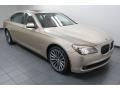 Front 3/4 View of 2011 BMW 7 Series 750Li Sedan #8