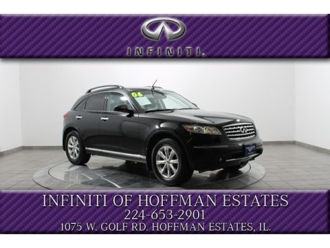 Black Obsidian Infiniti FX 35 AWD.  Click to enlarge.