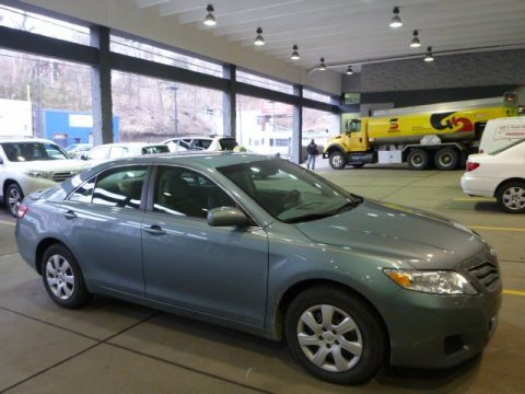 Aloe Green Metallic Toyota Camry LE.  Click to enlarge.