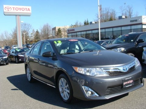 Magnetic Gray Metallic Toyota Camry Hybrid XLE.  Click to enlarge.