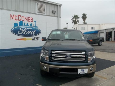 Blue Jeans Metallic Ford F150 King Ranch SuperCrew 4x4.  Click to enlarge.