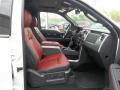  2013 Ford F150 Limited Unique Red Leather Interior #16
