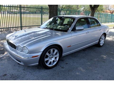 Platinum Silver Metallic Jaguar XJ XJ8.  Click to enlarge.