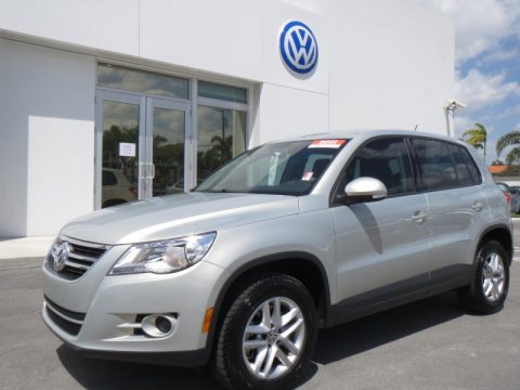 White Gold Metallic Volkswagen Tiguan S.  Click to enlarge.