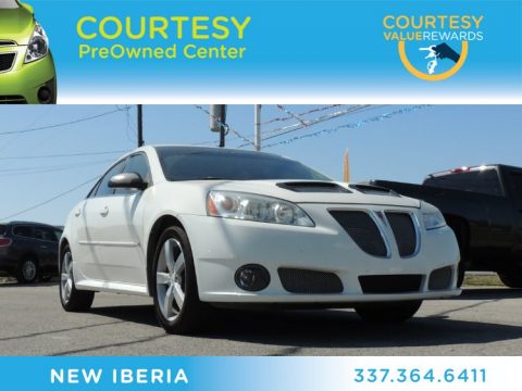 Ivory White Pontiac G6 GTP Sedan.  Click to enlarge.