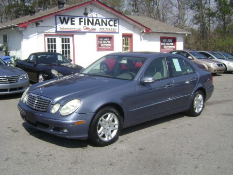 Platinum Blue Metallic Mercedes-Benz E 320 Sedan.  Click to enlarge.