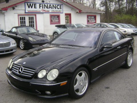 Black Mercedes-Benz CL 600.  Click to enlarge.