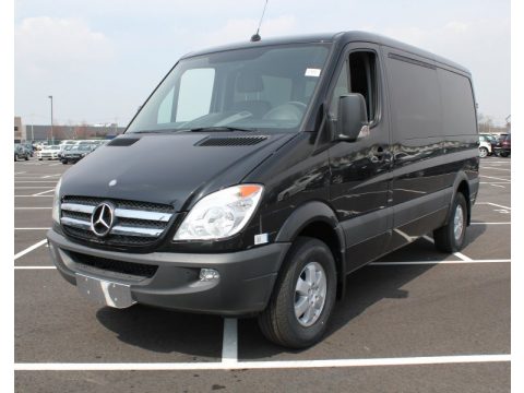 Black Blue Mercedes-Benz Sprinter 2500 Passenger Van.  Click to enlarge.