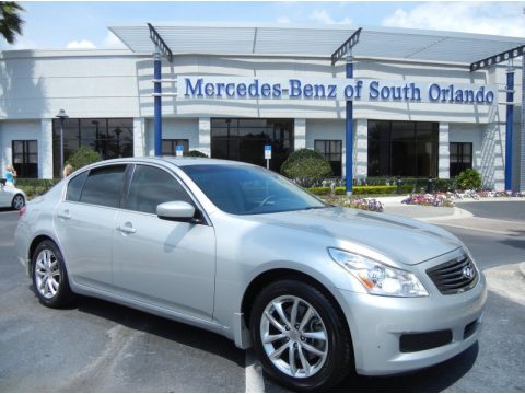 Liquid Platinum Infiniti G 37 Sedan.  Click to enlarge.