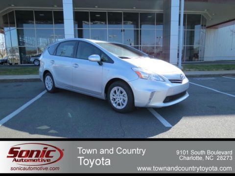 Classic Silver Metallic Toyota Prius v Three Hybrid.  Click to enlarge.