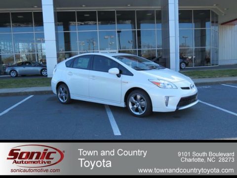 Blizzard White Pearl Toyota Prius Persona Series Hybrid.  Click to enlarge.