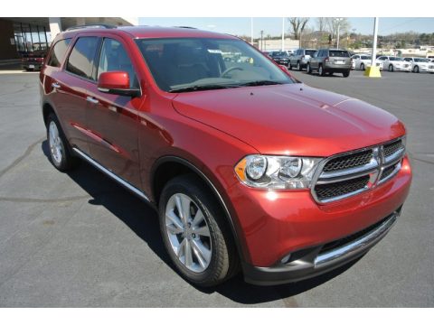 Deep Cherry Red Crystal Pearl Dodge Durango Crew.  Click to enlarge.