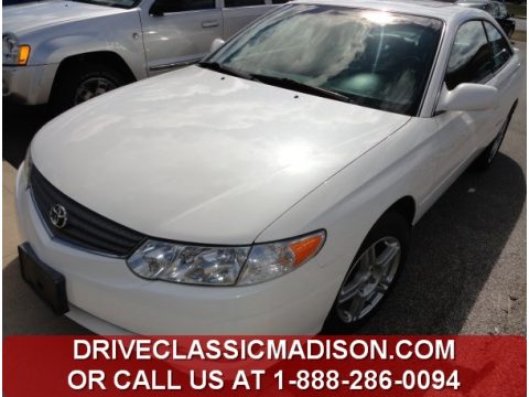 Diamond White Pearl Toyota Solara SLE V6 Coupe.  Click to enlarge.
