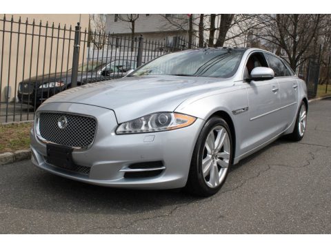 Liquid Silver Metallic Jaguar XJ XJL.  Click to enlarge.
