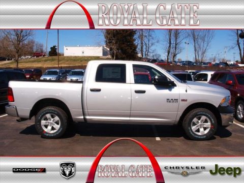 Bright Silver Metallic Ram 1500 Express Crew Cab 4x4.  Click to enlarge.
