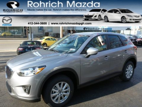 Liquid Silver Metallic Mazda CX-5 Touring AWD.  Click to enlarge.