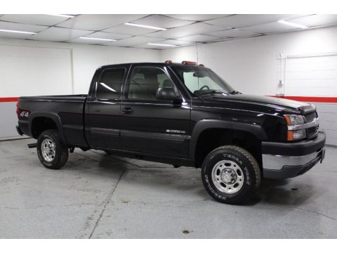 Black Chevrolet Silverado 2500HD LS Extended Cab 4x4.  Click to enlarge.