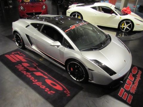 Grigio Altair (Silver) Lamborghini Gallardo Coupe.  Click to enlarge.