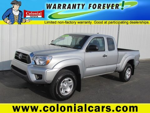 Silver Streak Mica Toyota Tacoma SR5 Access Cab 4x4.  Click to enlarge.