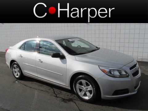 Silver Ice Metallic Chevrolet Malibu LS.  Click to enlarge.