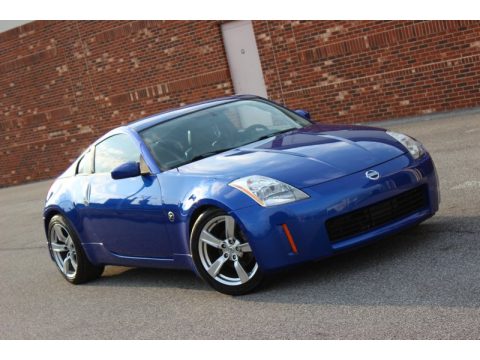 Daytona Blue Nissan 350Z Touring Coupe.  Click to enlarge.