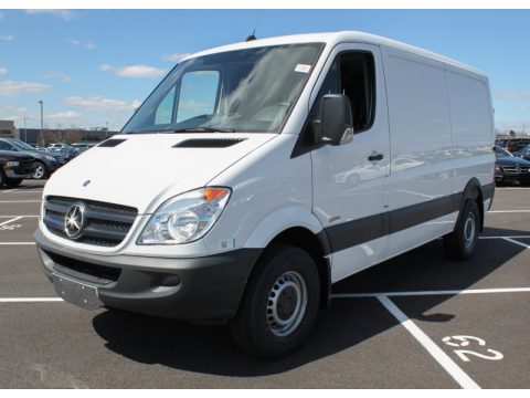 Arctic White Mercedes-Benz Sprinter 2500 Cargo Van.  Click to enlarge.